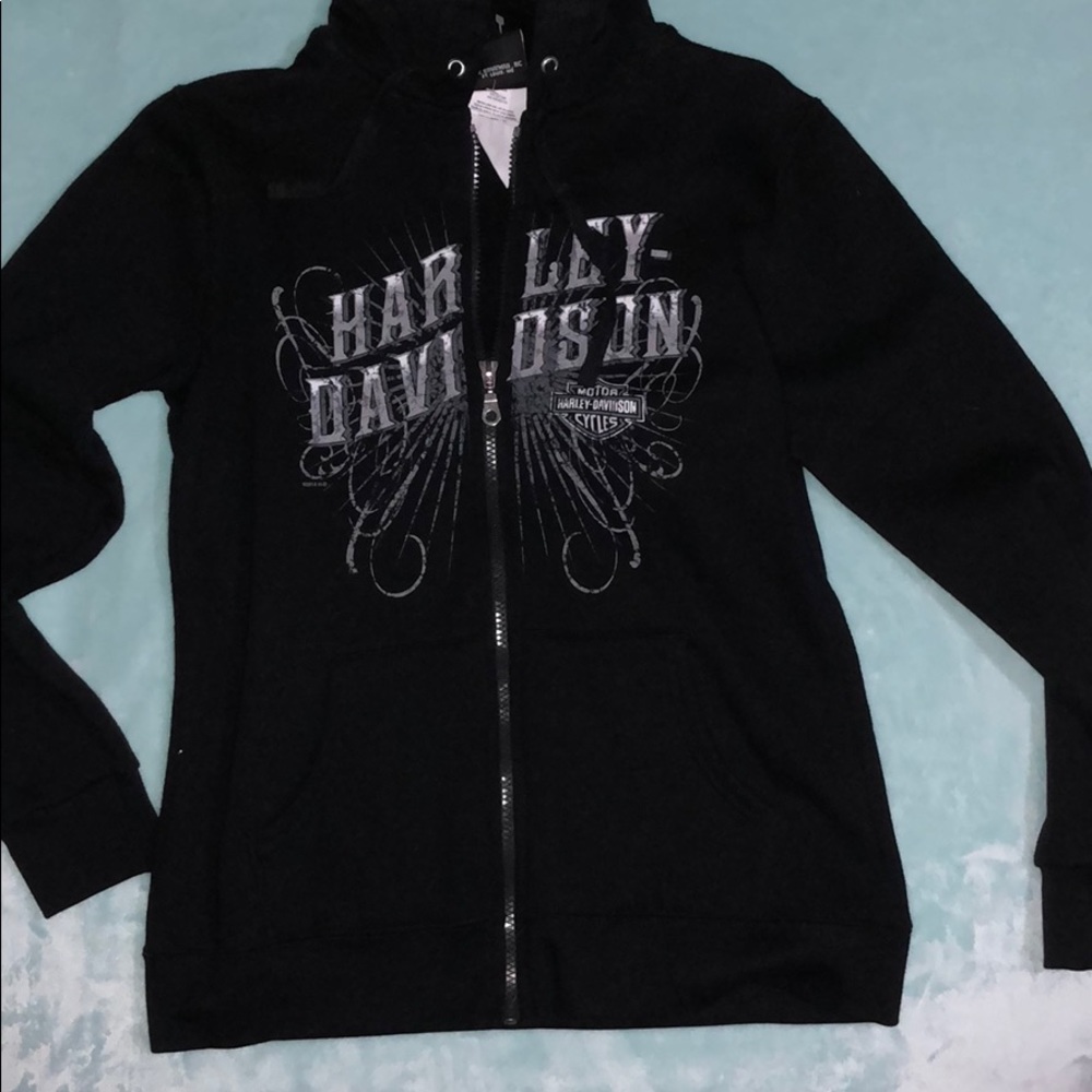 Harley Davidson zip up hoodie